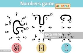 He did it simply by counting the number of letters in sets of printers' type. Numbers Game Alphabet Letters G H I Clipart Image