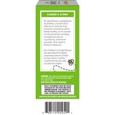 Zarbee S Naturals Children S Cough Syrup Mucus With Dark Honey Ivy Leaf Grape 4