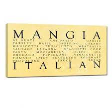 Liven up the walls of your home or office with italian kitchen wall art from zazzle. Stock 10x20 Mangia Italian Inspired Kitchen Wall Art Kitchen Wall Art Beach Kitchen Decor Word Wall Art