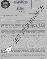 Changes bond for first 12 mo. Nevada Money Transmitter Bond Jet Insurance Company