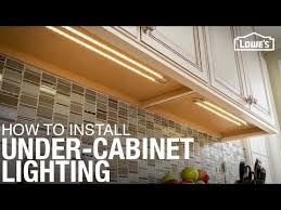 How To Install Under Cabinet Lighting Youtube