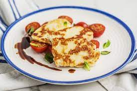 3 Minute Recipe For Delicious Fried Halloumi Cheese Recipe Fried Halloumi Halloumi Cheese Recipes Halloumi