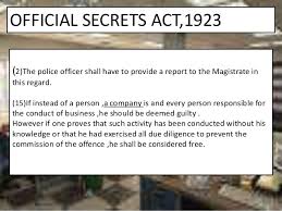 Continuing to possess an official secret even after you have been directed to return or destroy it. Official Secrets Act
