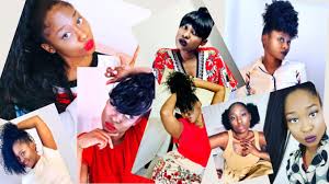 You need these $15 hairstyles! 8 Quick Extremely Easy Drawstring Ponytail Hairstyles For Black Hair Sophie Sticatedmom