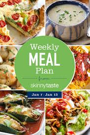 Skinnytaste Meal Plan January 7 January 13 Skinnytaste