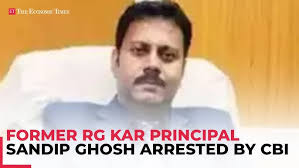 Kolkata rape-murder case: Former RG Kar principal Sandip Ghosh arrested by  CBI