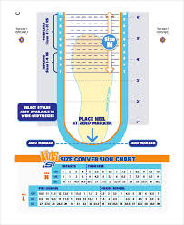 printable shoe size chart 9 free pdf documents download