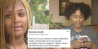 black women denied jobs at mantality health for having