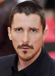 Guy shaves his facial hair to look like the batman logo. Christian Bale Batman Moustache Batstache Know Your Meme