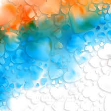 Blue Orange Love Heart Background In 2020 Heart Background Valentines Wallpaper Orange Background