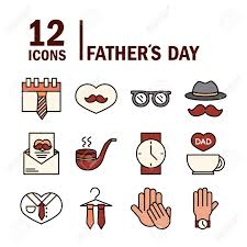 When is father's day this year? Happy Fathers Day Celebration Accessories Message Decoration Royalty Free Cliparts Vectors And Stock Illustration Image 147294788