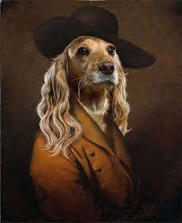 Le Tireur D Elite Par Ohhellocrow Sur Etsy Dogs Dogs Painting Animal Portraits Art Dog Paintings Dog Portraits