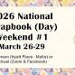 2026 National Scrapbook (Day) Weekend #1 event image