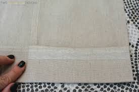 Using your drop cloths for their intended purpose is pretty straightforward. Diy No Sew Painted Drop Cloth Curtain Panels Two Thirty Five Designs