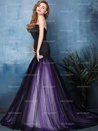 Black And Purple Mermaid Gothic Wedding Dress Devilnight Co Uk Gothic Wedding Dress Wedding Dresses Uk Purple Wedding Dress