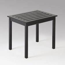 Mainstays Side Table Black Walmart Com Outdoor End Tables Outdoor Side Table Side Table