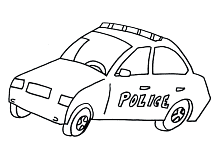 Ausmalbilder Polizei Poizeiauto Krankenwagen