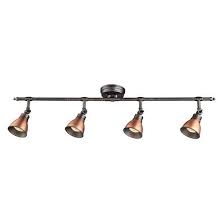 Hampton Bay Templeton 4 Light Bronze Copper Track Lighting Bar Home Supply Inc