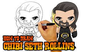 How To Draw Seth Rollins | Wwe Superstars - Youtube