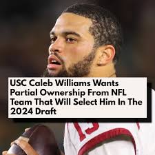 It seems USC's star quarterback Caleb Williams might just be shooting for  the moon with his NFL aspirations. According to a report from July from  ProFootballTalk's Mike Florio, Williams and his representatives,