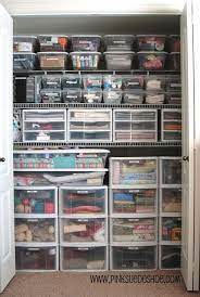 Craft room organization and storage are a vital part of crafting because supplies left in disarray can leave you feeling stifled and uninspired. Craft Closet Craft Closet Organization Organize Craft Supplies Craft Room Storage