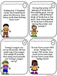 Word Problem Task Cards Quiz Addition Subtraction Mul Word Problems Subtraction Word Problems Task Cards