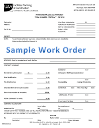 Don't fret, use this printable pdf generic employment application form. 22 Printable Contractor Work Order Template Forms Fillable Samples In Pdf Word To Download Pdffiller