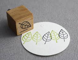Houten Stempel Perlenfischer Open Blaadje 2 X 2 Cm Stempel Stempeln Outline
