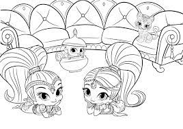 Download or print for free. Shimmer And Shine Coloring Pages 100 Pictures Free Printable