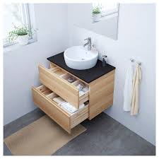 Godmorgon Mobile Per Lavabo Con 2 Cassetti Rovere Con Mordente Bianco Effetto Rovere Con Mordente Bianco 80x47x58 Cm Ikea It Sink Cabinet Ikea Godmorgon Ikea
