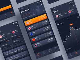 Set Of Currency Exchange Rate App Interface Design App Interface Design Interface Design App Interface