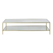 Table Basse Avec Plateaux Miroirs Et Metal Coloris Laiton Venicie Maisons Du Monde Plateau Miroir Table Basse Metal Table Basse
