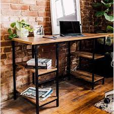 Within this range, most people should be able to find a height that fits. Latitude Run Abuzar Computer Desk With 2 Shelves Reviews Wayfair