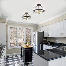 Uolfin Modern Black Kitchen Chandelier