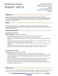 Free fresher teacher resume template with sample text for your next job opportunity. Montessori Teacher Resume Samples Qwikresume