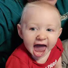 The kids in her mouth waiting for her to swallow