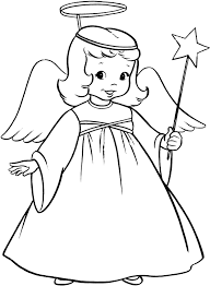 This drawing was made at internet users' disposal on 07 february 2106. Printable Christmas Angels Coloring Pages Coloring Angel Full Size Png Download Seekpng