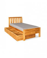 Description items included platform bed the mira collection provides storage options and saves space. Nick Teak Bed Frame Super Single With Pull Out Storage Box Shop Furniture Online In Singapore