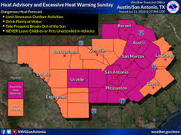 Seek medical attention immediately for any of these warning signs: National Weather Service Issues Excessive Heat Warning San Marcos Record
