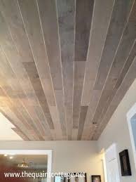 The Quaint Cottage Diy Faux Rustic Plank Ceiling Home Diy Home Crafts Plank Ceiling