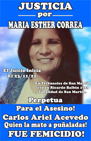 Comienza el juicio por el femicidio de María Esther Correa