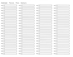 64 All Inclusive Blank Color Chart For Colored Pencils