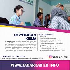 Begini syarat menjadi wirausaha yang baik dan sukses, wajib anda ketahui. Rekrutmen Ptt Bpjs Kesehatan Bulan April 2019 Lowongan Kerja Terbaru Tahun 2020 Informasi Rekrutmen Cpns Pppk 2020
