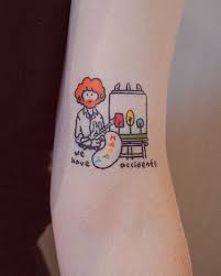 Tattoo Concierge On Instagram Healed Bob Ross Bongkee Like Comment Follow And Share Support The Artist Linientattoos Tatowierungen Tattoo Spirit