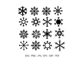 Download Snowflake Bundle Flake Winter Silhouette Graphic By Redcreations Creative Fabrica PSD Mockup Templates