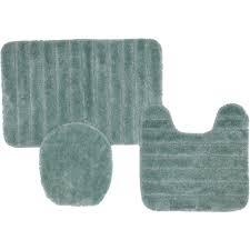 ¡bienvenido a tu nuevo walmart! Mohawk Home Solid Stripe 3 Piece Nylon Bath Rug Set Walmart Com Walmart Com