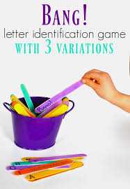 But kids' games are even better when they're geared toward learning. Bang The Letter Identification Game And It S 3 Variations
