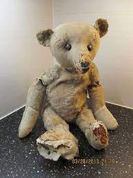 Early Steiff Teddy Bear With Black Boot Button Eyes And Humped Back To Restore Antique Price Guide Details Page Teddy Bear Steiff Teddy Bear Teddy