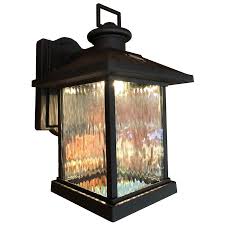 Superhunter Photocell 12 In H Black Led Outdoor Wall Light In The Outdoor Wall Lights Department At Lowes Com