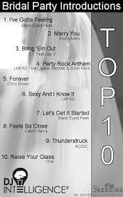 Top 10 Bridal Party Introduction Songs Wedding Songs Reception Wedding Song List Father Daughter Dance Songs